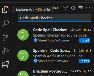 spell check extension